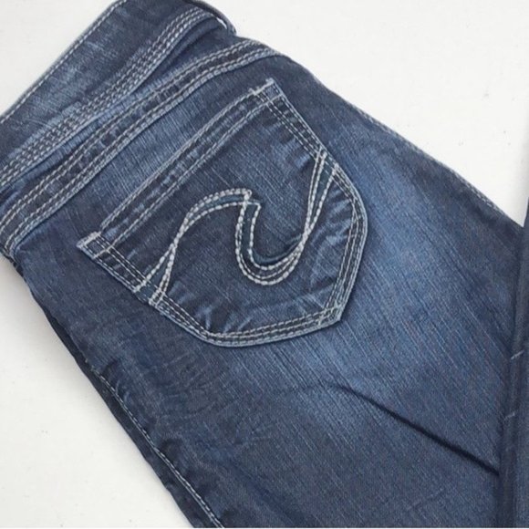 VINTAGE SILVER NOVEMBER JEGGING JEANS 26x29 ๐ - Picture 9 of 15